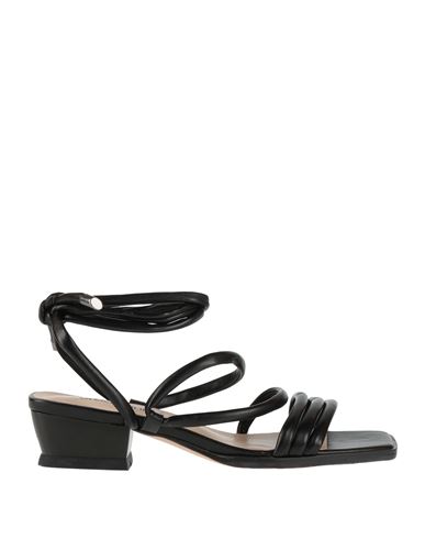 Tua By Braccialini Woman Sandals Black Size 6 Textile Fibers In Black