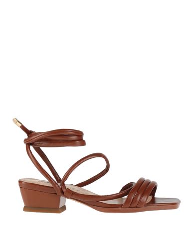 Tua By Braccialini Woman Sandals Brown Size 6 Textile Fibers In Brown