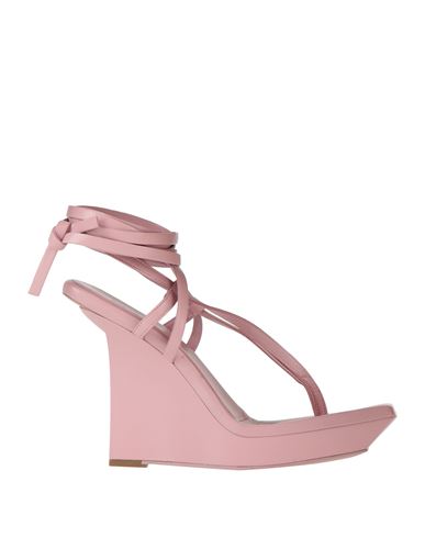 GIA RHW GIA / RHW WOMAN TOE STRAP SANDALS PINK SIZE 9 SOFT LEATHER