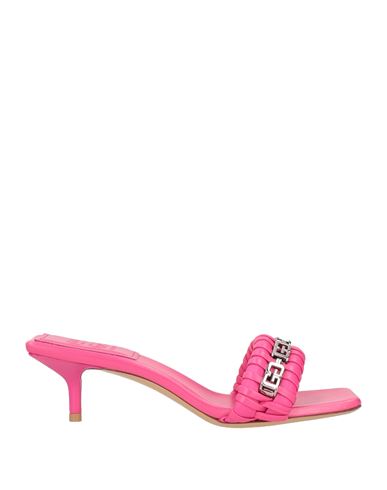 Givenchy Woman Sandals Magenta Size 9 Soft Leather