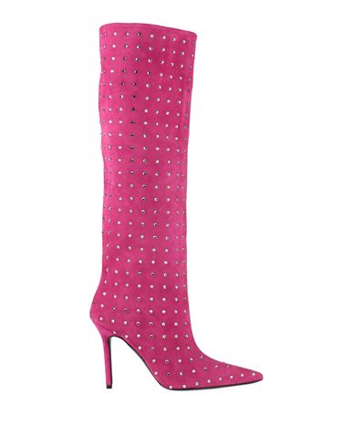 Eddy Daniele Woman Boot Fuchsia Size 8 Leather In Pink