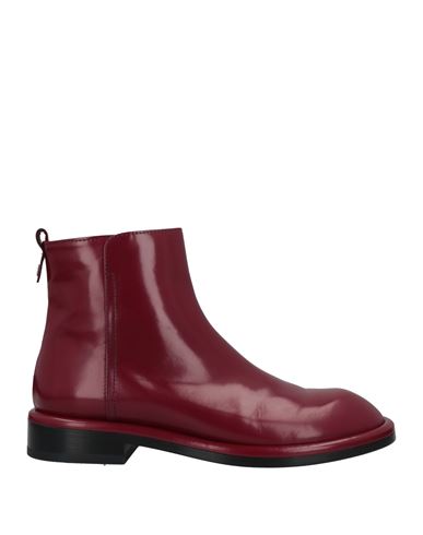 Agl Attilio Giusti Leombruni Agl Woman Ankle Boots Garnet Size 11 Soft Leather In Red