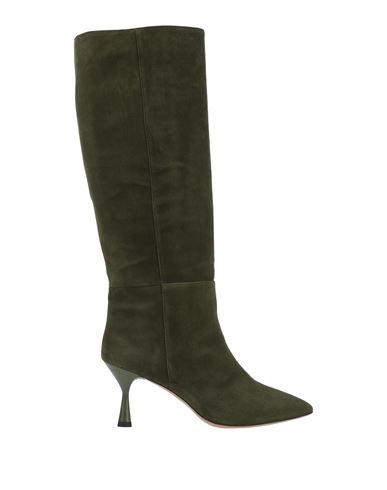 Islo Isabella Lorusso Woman Knee Boots Military Green Size 10 Soft Leather