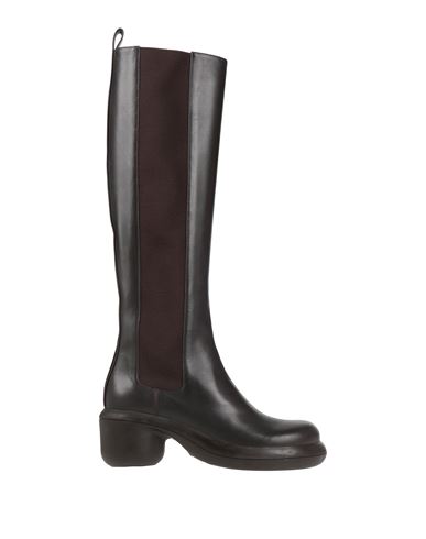 Jil Sander Woman Boot Dark Brown Size 8 Calfskin