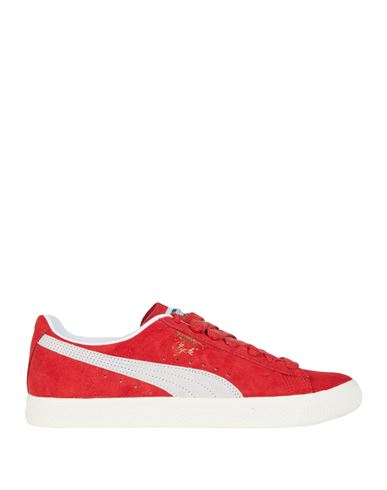 Shop Puma Clyde Og Woman Sneakers Red Size 6 Soft Leather