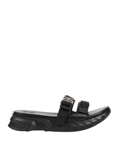 Givenchy Man Sandals Black Size 10 Lambskin, Textile Fibers