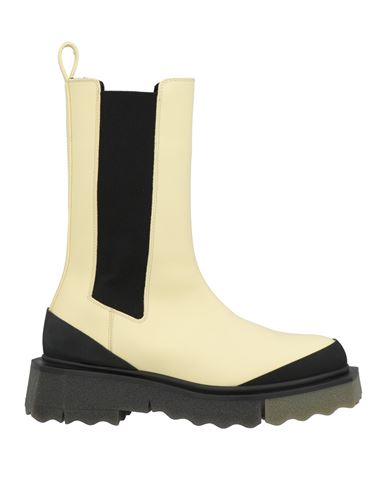 Off-white Woman Ankle Boots Light Yellow Size 9 Calfskin
