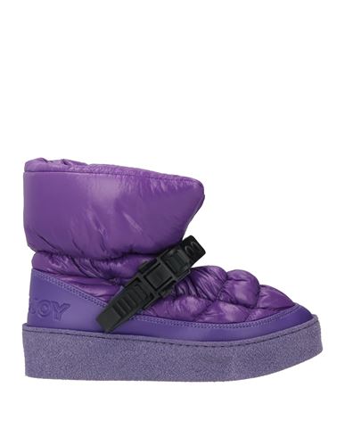Khrisjoy Woman Ankle Boots Purple Size 6 Polyamide