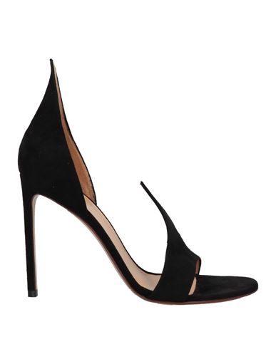 Shop Francesco Russo Woman Sandals Black Size 5 Soft Leather
