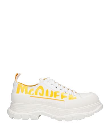 Alexander Mcqueen Man Sneakers White Size 11 Soft Leather