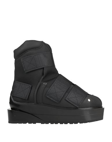 Balmain Man Ankle Boots Black Size 8 Polyamide, Polyester, Calfskin