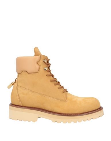 Buscemi Man Ankle Boots Camel Size 12 Soft Leather In Beige