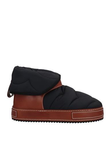 Chloé Woman Ankle Boots Black Size 5 Soft Leather, Textile Fibers