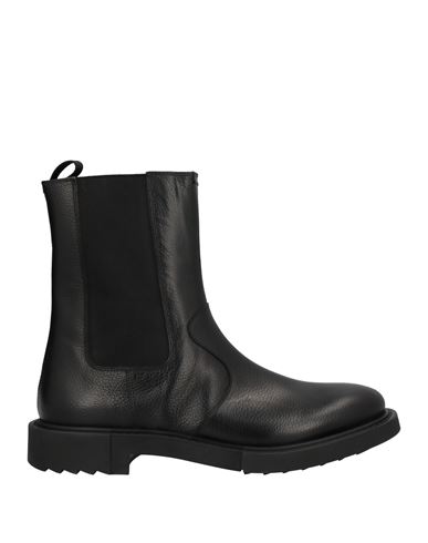 Ferragamo Man Ankle Boots Black Size 12 Soft Leather