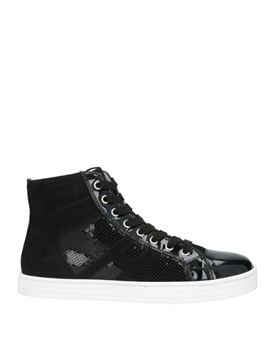 Hogan Woman Sneakers Black Size 7.5 Soft Leather
