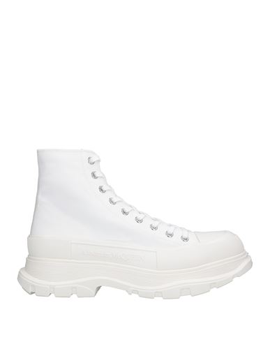 Alexander Mcqueen Man Sneakers White Size 13 Textile Fibers