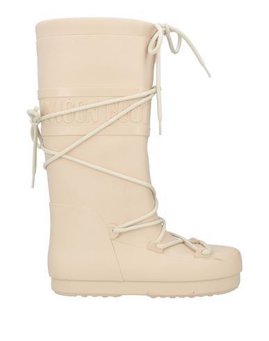 Moon Boot Woman Knee Boots Beige Size 4.5-5.5 Recycled Polyethylene