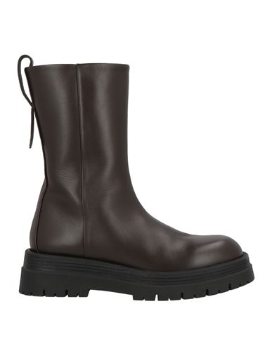 Shop Peserico Woman Ankle Boots Dark Brown Size 8 Soft Leather