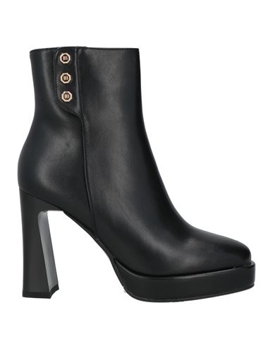 Laura Biagiotti Woman Ankle Boots Black Size 11 Textile Fibers