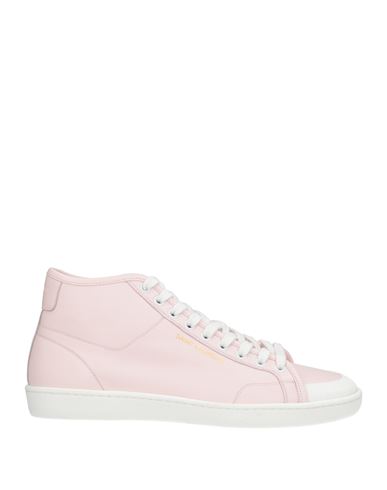 Shop Saint Laurent Man Sneakers Light Pink Size 9 Calfskin
