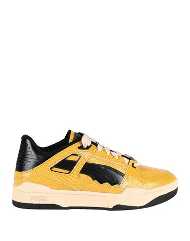 Shop Puma Slipstream T Staple Man Sneakers Ocher Size 9 Cowhide In Yellow