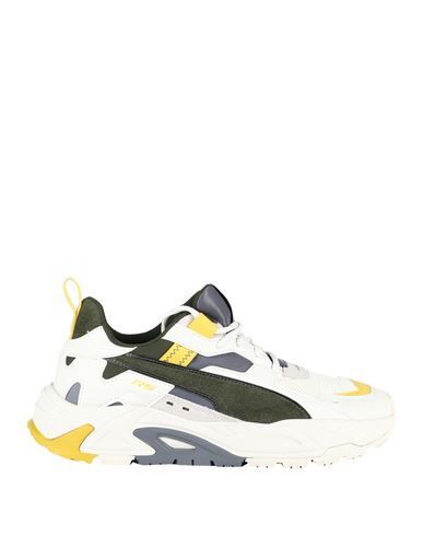 Puma Rs-trck Sunpo Wns Woman Sneakers White Size 7.5 Cowhide, Textile Fibers