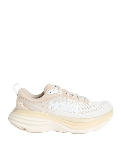 Hoka One One W Bondi 8 Woman Sneakers Beige Size 9.5 Textile Fibers