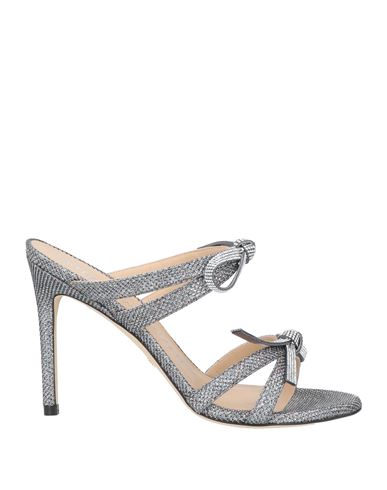 Stuart Weitzman Woman Sandals Silver Size 11.5 Textile Fibers