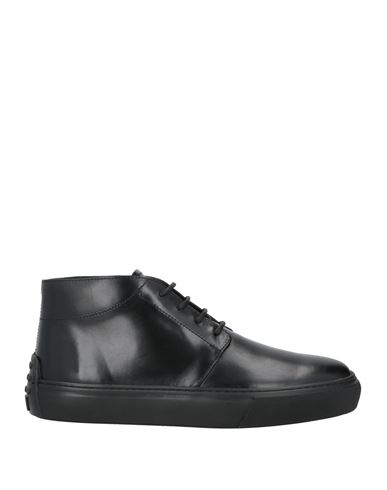 Tod's Man Sneakers Black Size 7 Calfskin