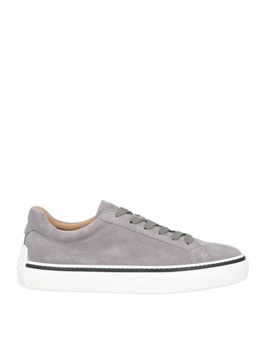 Tod's Man Sneakers Grey Size 8.5 Soft Leather