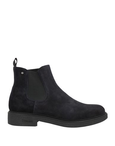 Pollini Man Ankle Boots Midnight Blue Size 10 Soft Leather