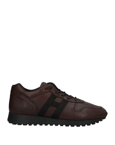Hogan Man Sneakers Dark Brown Size 7.5 Soft Leather