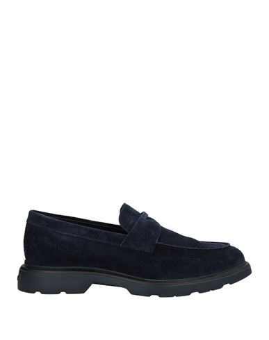 Hogan Man Loafers Navy Blue Size 11.5 Soft Leather