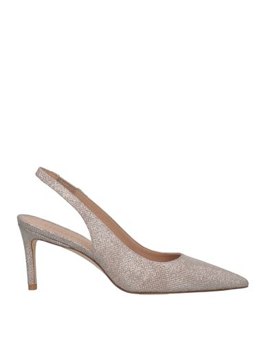 Stuart Weitzman Woman Pumps Platinum Size 10.5 Textile Fibers In Grey