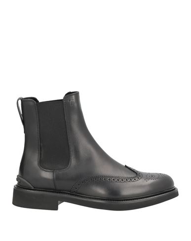 Tod's Man Ankle Boots Black Size 8 Soft Leather