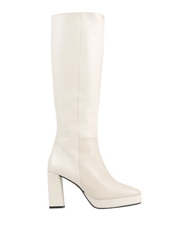 Marian Woman Knee Boots White Size 11 Soft Leather