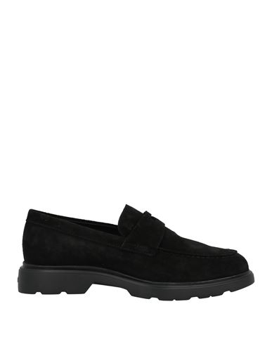Shop Hogan Man Loafers Black Size 9 Soft Leather