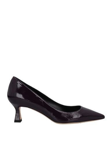 The Seller Woman Pumps Dark Purple Size 10 Soft Leather