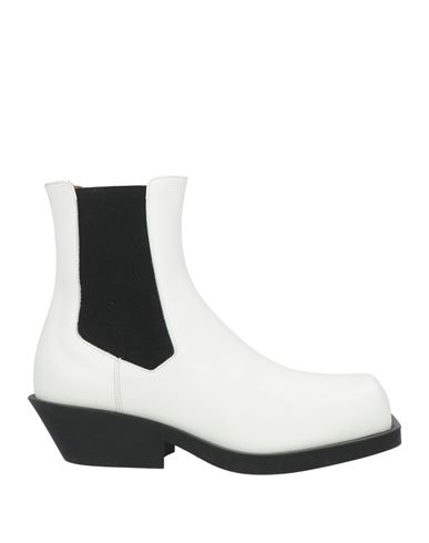 Marni Woman Ankle Boots Off White Size 10 Soft Leather