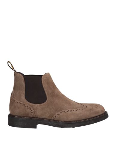 Doucal's Man Ankle Boots Taupe Size 12 Leather In Brown