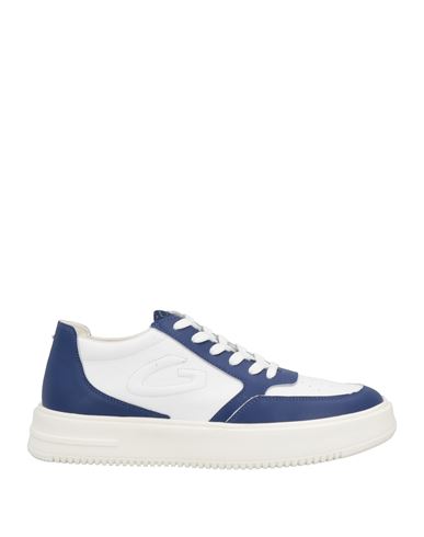 Alberto Guardiani Man Sneakers Blue Size 13 Soft Leather
