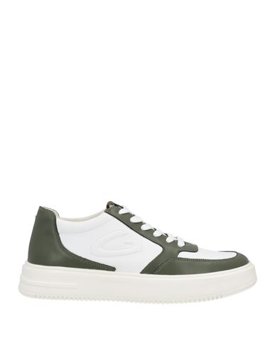 Alberto Guardiani Man Sneakers Military Green Size 13 Soft Leather