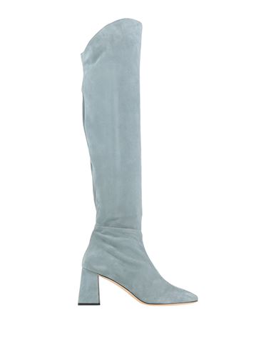 Gianna Meliani Woman Knee Boots Sky Blue Size 9 Soft Leather