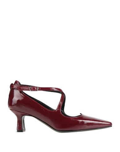 THE SELLER THE SELLER WOMAN PUMPS BURGUNDY SIZE 6 SOFT LEATHER