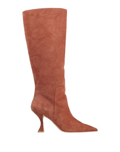 Stuart Weitzman Woman Knee Boots Light Brown Size 10.5 Soft Leather In Beige