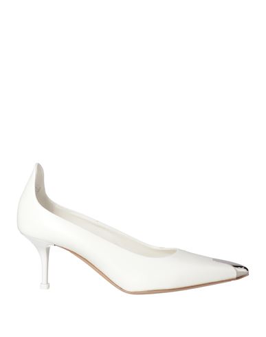 Alexander Mcqueen Woman Pumps White Size 6 Soft Leather