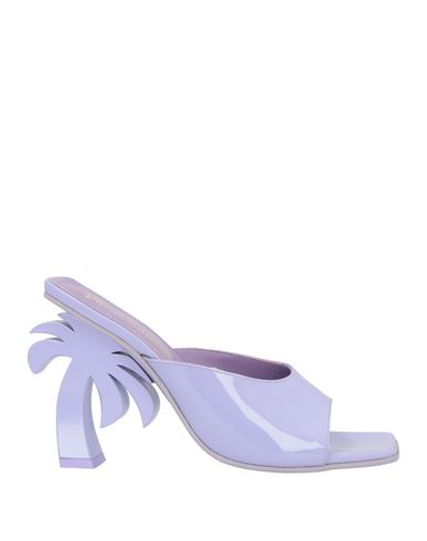 Palm Angels Woman Sandals Lilac Size 10 Soft Leather In Purple