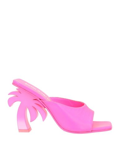 Palm Angels Woman Sandals Fuchsia Size 11 Soft Leather In Pink