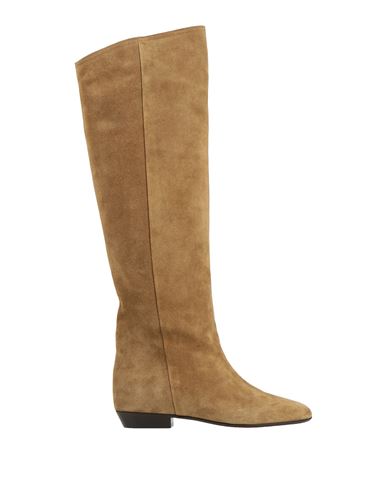 Isabel Marant Woman Boot Mustard Size 6.5 Calfskin In Brown