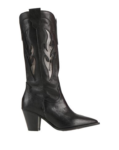 Divine Follie Woman Knee Boots Black Size 10 Soft Leather